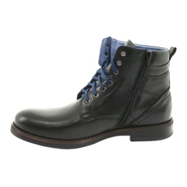 Nikopol Muške kožne čizme izolirane s patentnim zatvaračem 700 crne crna 2