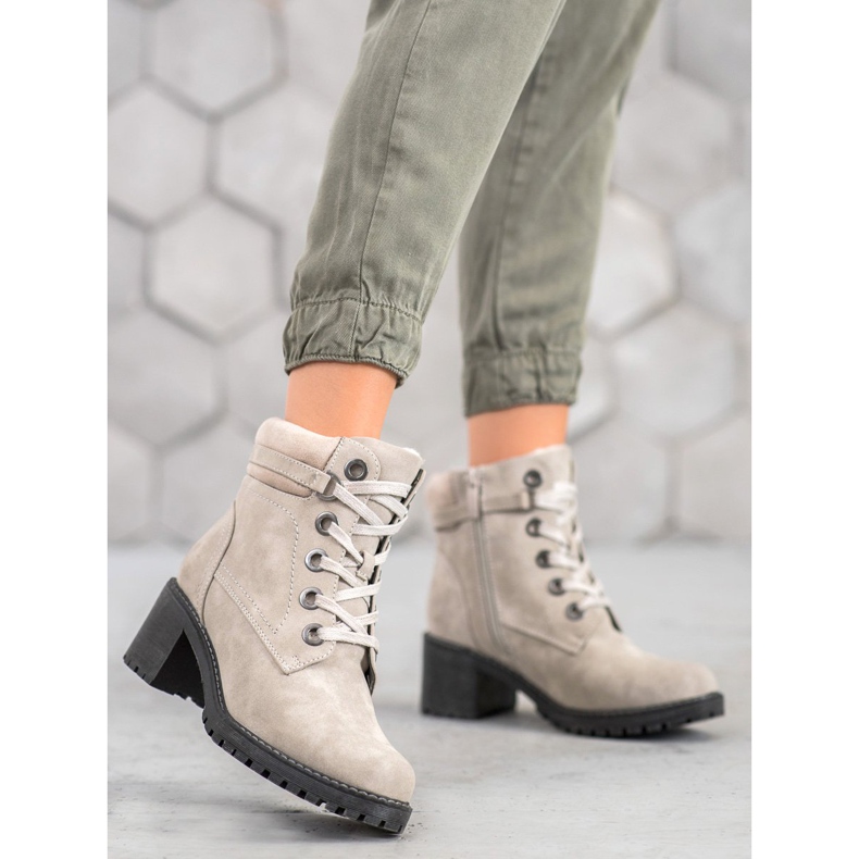 Goodin Tople čizme s visokim potpeticama siva 1