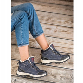 Arrigo Bello Zimske čizme na vezanje plava 2