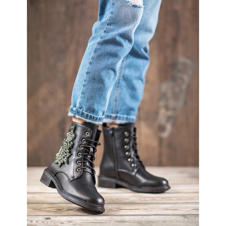 Lovery Čizme s kristalima crno 2