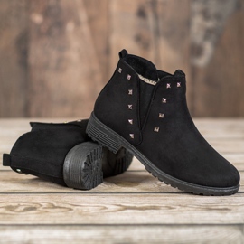 SHELOVET Čizme sa klinovima crno zelena 1