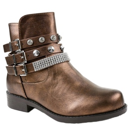 Smeđe čizme, bogato ukrašene LL179 smeđa 1