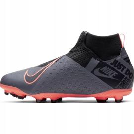 Nike Phantom Vsn Academy Df FG / MG Jr AO3287 080 nogometne cipele raznobojna crno 2