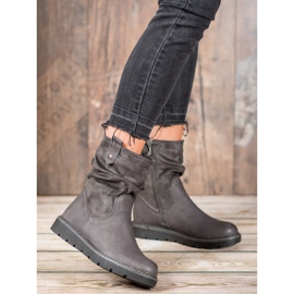 Ideal Shoes Radnici na platformi siva 1