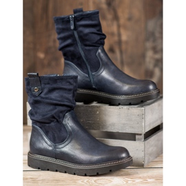 Ideal Shoes Radnici na platformi plava 2