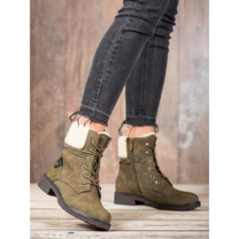 Kayla Traperi s ovčjom kožom zelena 1