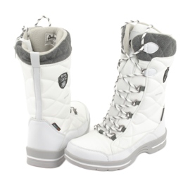 Čizme za snijeg s membranom American Club SN08 bijela siva 4