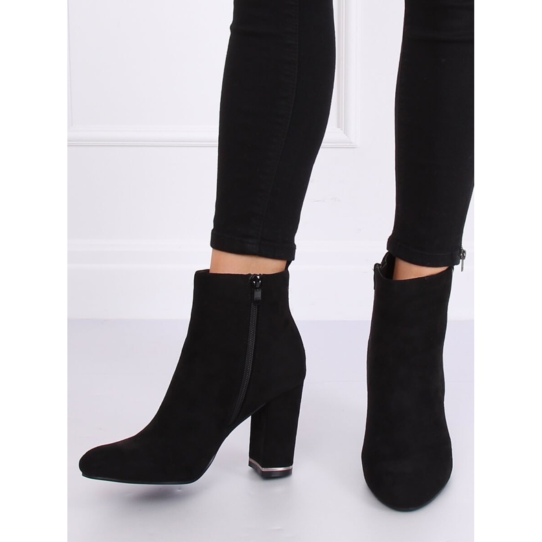 Crne čizme s visokim potpeticama M378 Crna crno 1