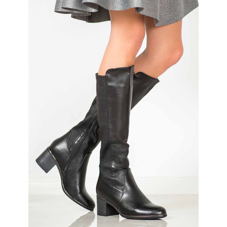 Filippo Čizme na stupu crna 2