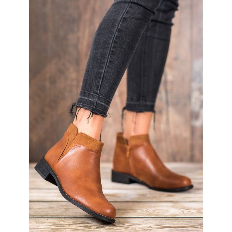 Small Swan Ležerne čizme od kamile smeđa 2