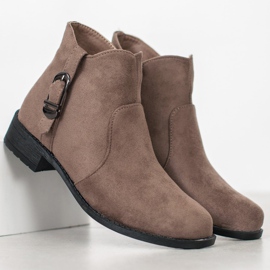 Small Swan Bež čizme od antilopa 1