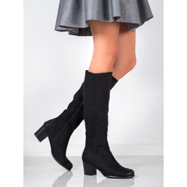 Klasične čizme na VINCEZA peti crno 1