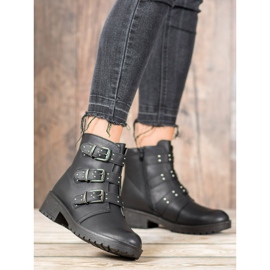 J. Star Crni radnici sa kopčama crna 2