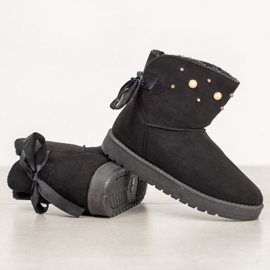 SHELOVET Mukluki s perlicama crna 1