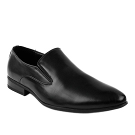 Crne elegantne niske cipele 6-317 mokasina crno 1