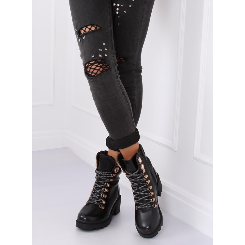 Crne čizme za žene crne HE110 Black crno 2