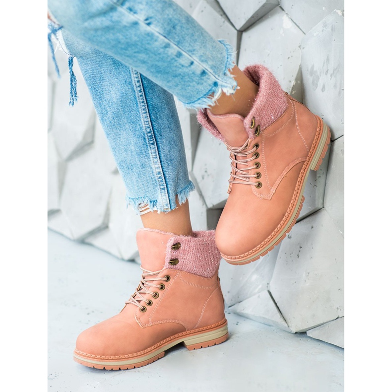 SHELOVET Traperi sa sjajem ružičasta 1