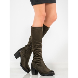 Čizme na platformi VINCEZA zelena 1