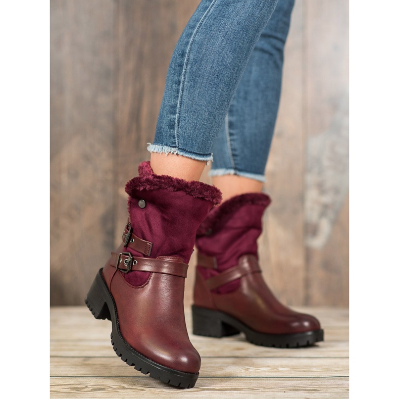 Marquiz Topli radnici s krznom crvena 1