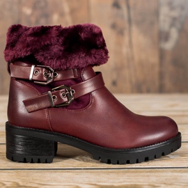 Marquiz Topli radnici s krznom crvena 2