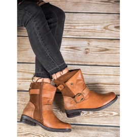 Super Me Čizme s ukrasnom kopčom smeđa 1