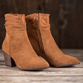 SHELOVET Ležerne čizme na postu smeđa 1