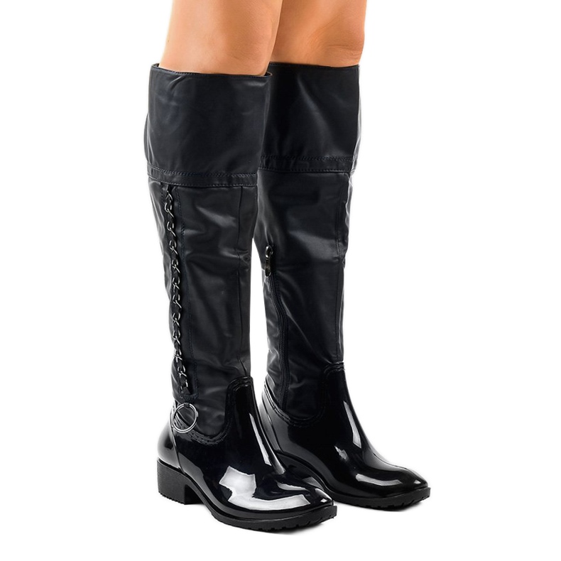 Tamnoplave čizme s lancem A101 tamnoplava 1