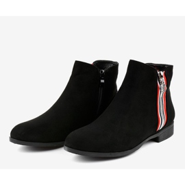 Ženske crne ravne gležnjače 88-269 crna 2