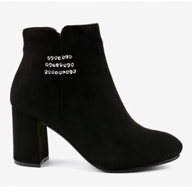 Crne izolirane čizme na stupu 7505-GA crno 2