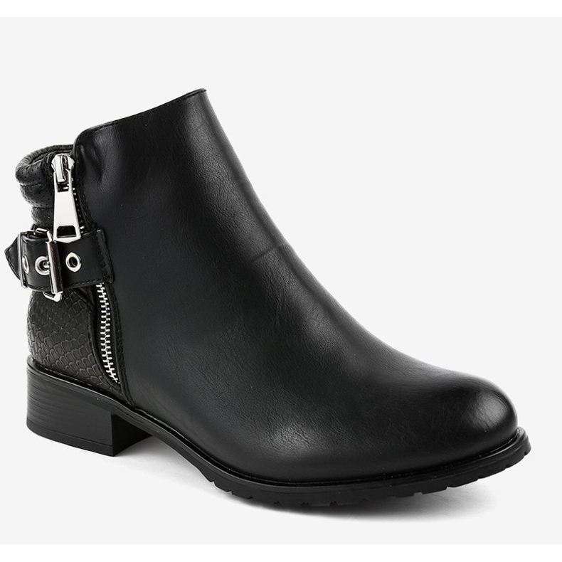 Crne ravne čizme Jodhpur KA525SL crna 1