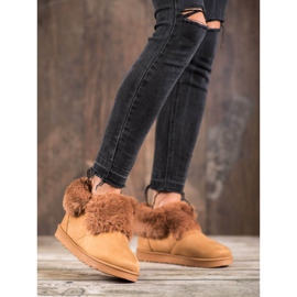 Kylie Niski mukluki s krznom smeđa 1