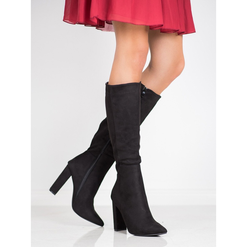 Seastar Seksi čizme od antilopa crno 1