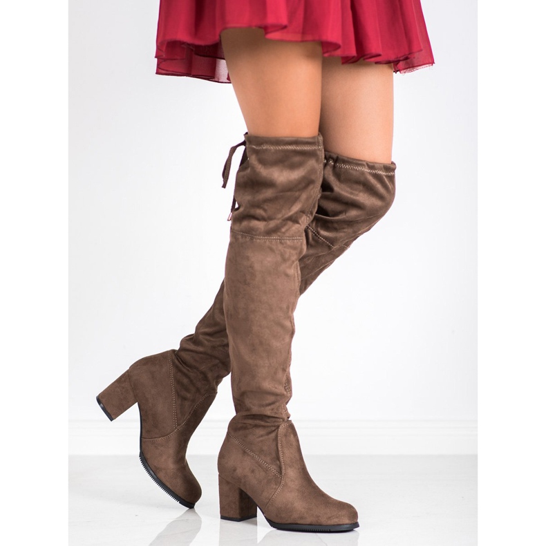 J. Star Klizne čizme na postu raznobojna kaki 1