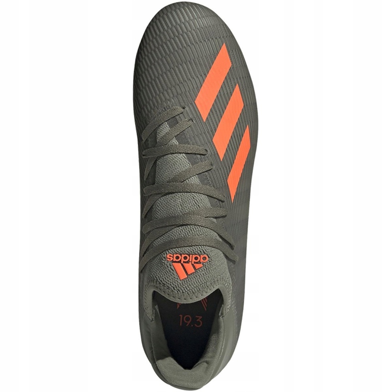 Kopačke Adidas X 19.3 Fg M EF8365 zelena siva 1