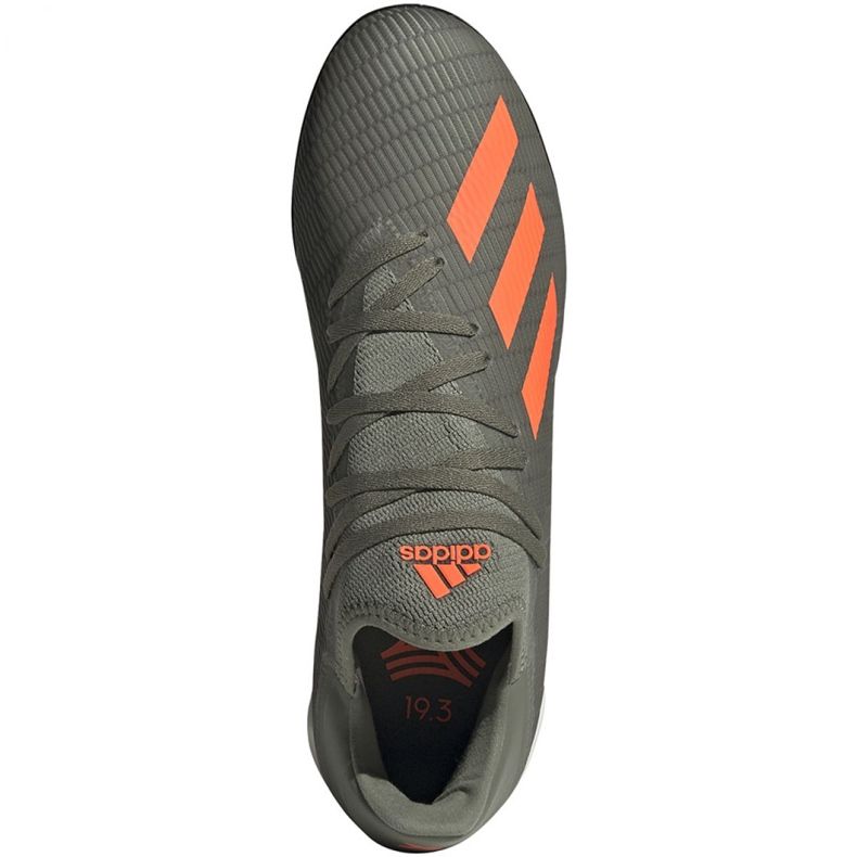 Adidas X 19.3 Tf M EF8366 kopačke zelena siva 1