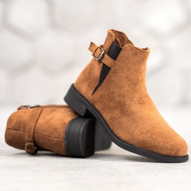 Ideal Shoes Čizme od antilopa smeđa 1