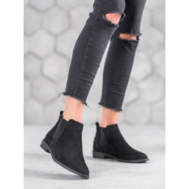 SHELOVET Čizme Chelsea s biserima crna 2