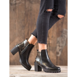 Seastar Čizme sa platformom Snake Print crno 1