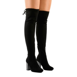 Crne čizme od antilopa na mjestu 0-235 crna 1