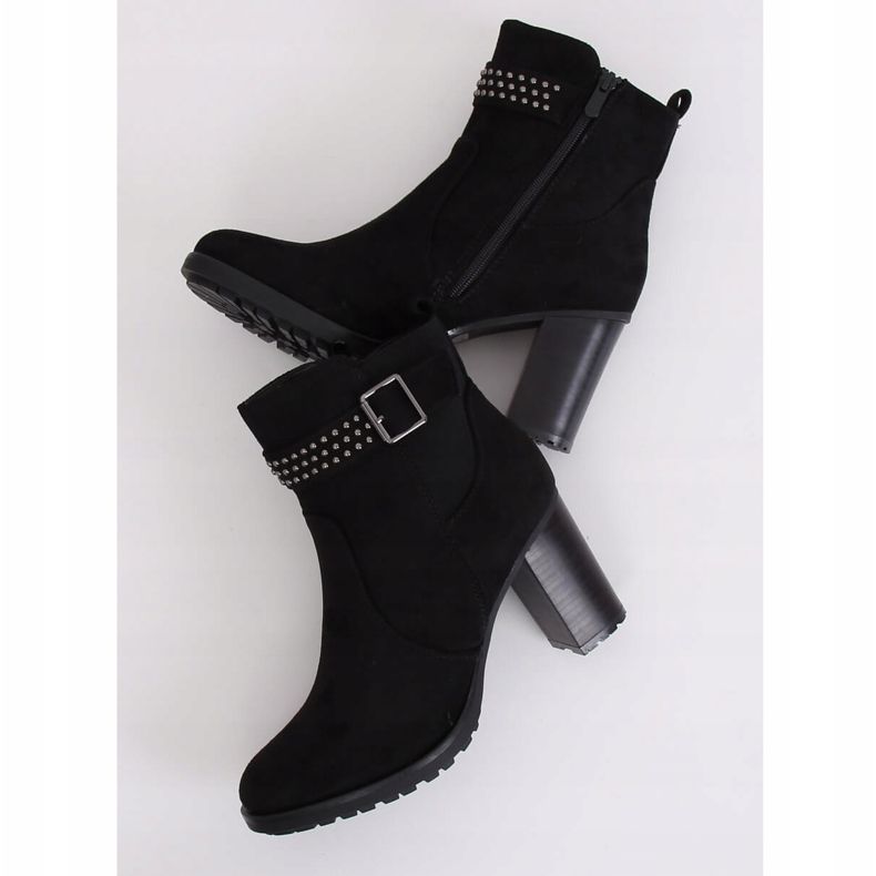 Crne čizme s visokim potpeticama 6139 Crna crno 1