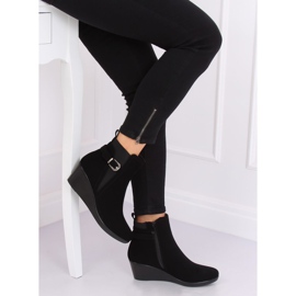 Crne Crne Čizme na klin 6778-2 Crne crno 1