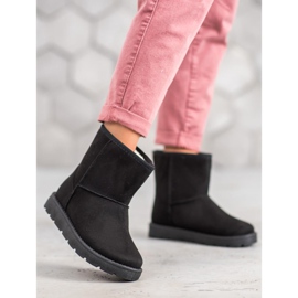 SHELOVET Crni mukluki s krznom crno 1