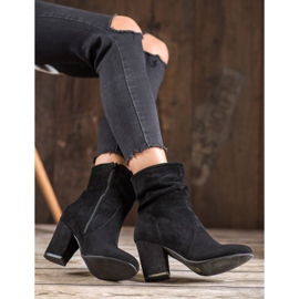 SHELOVET Visoke čizme od antilopa crna 2