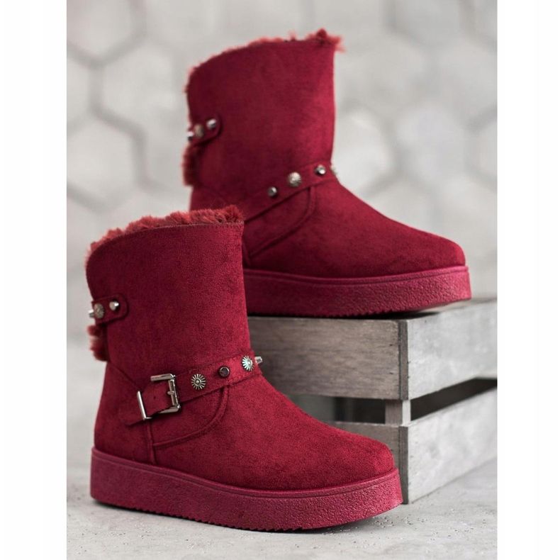 SHELOVET Mukluki s mlaznicama crvena 2