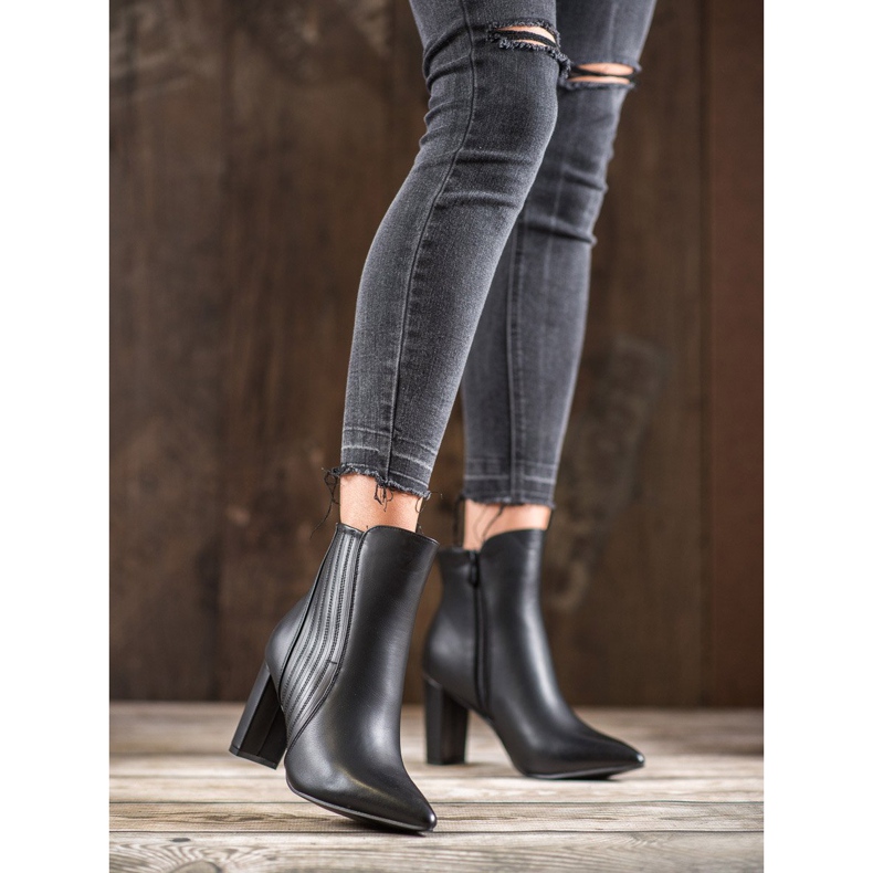 SHELOVET Seksi crne čizme crna 2