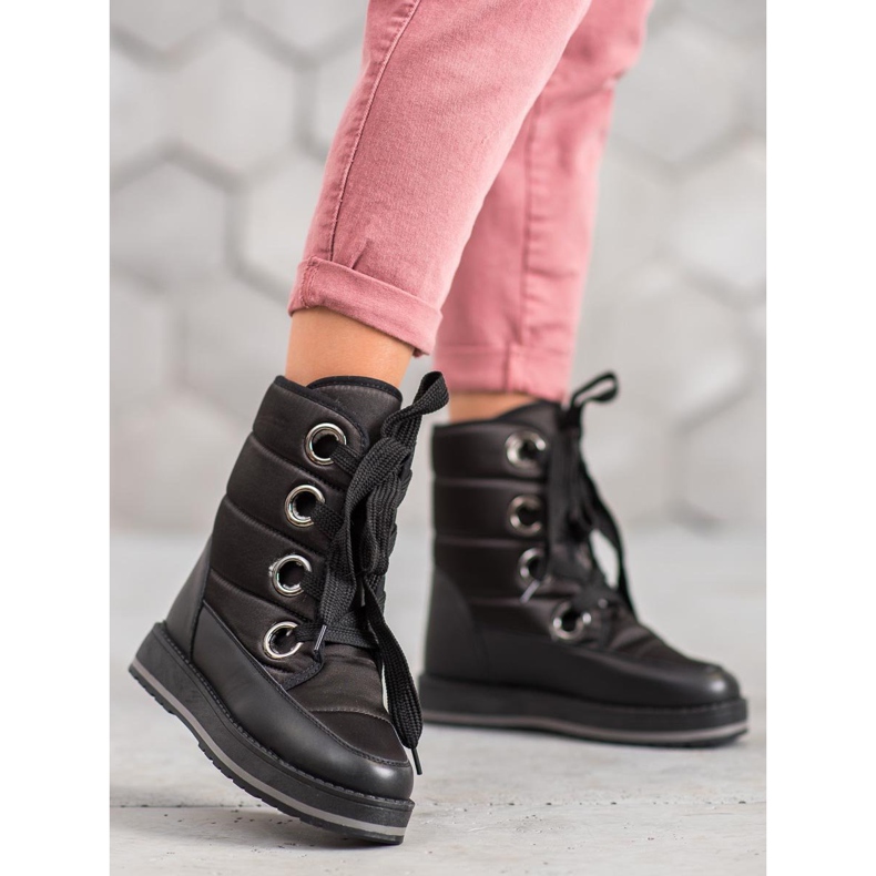 Muto Snježne čizme na platformi crna 1