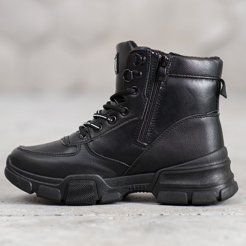 SHELOVET Čizme na modnoj platformi crno 2