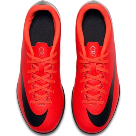 Nike Mercurial Vapor X 12 Club Gs CR7 Tf Jr AJ3106 600 tenisica za nogomet raznobojna crvena 2