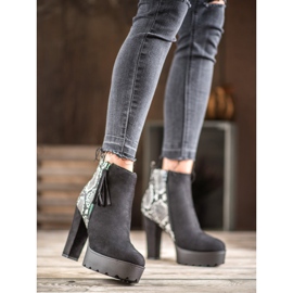 Weide Čizme sa platformom Snake Print crna 1