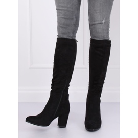 Klasična crna visoka potpetica 750-05 Crna crno 1